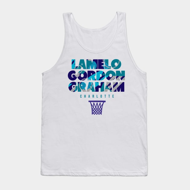 Charlotte Basketball Trio Tank Top by funandgames